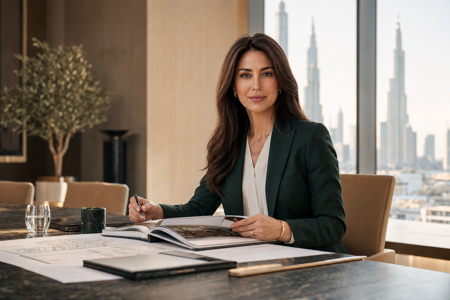 Fictional demo property advisor Aria Sterling