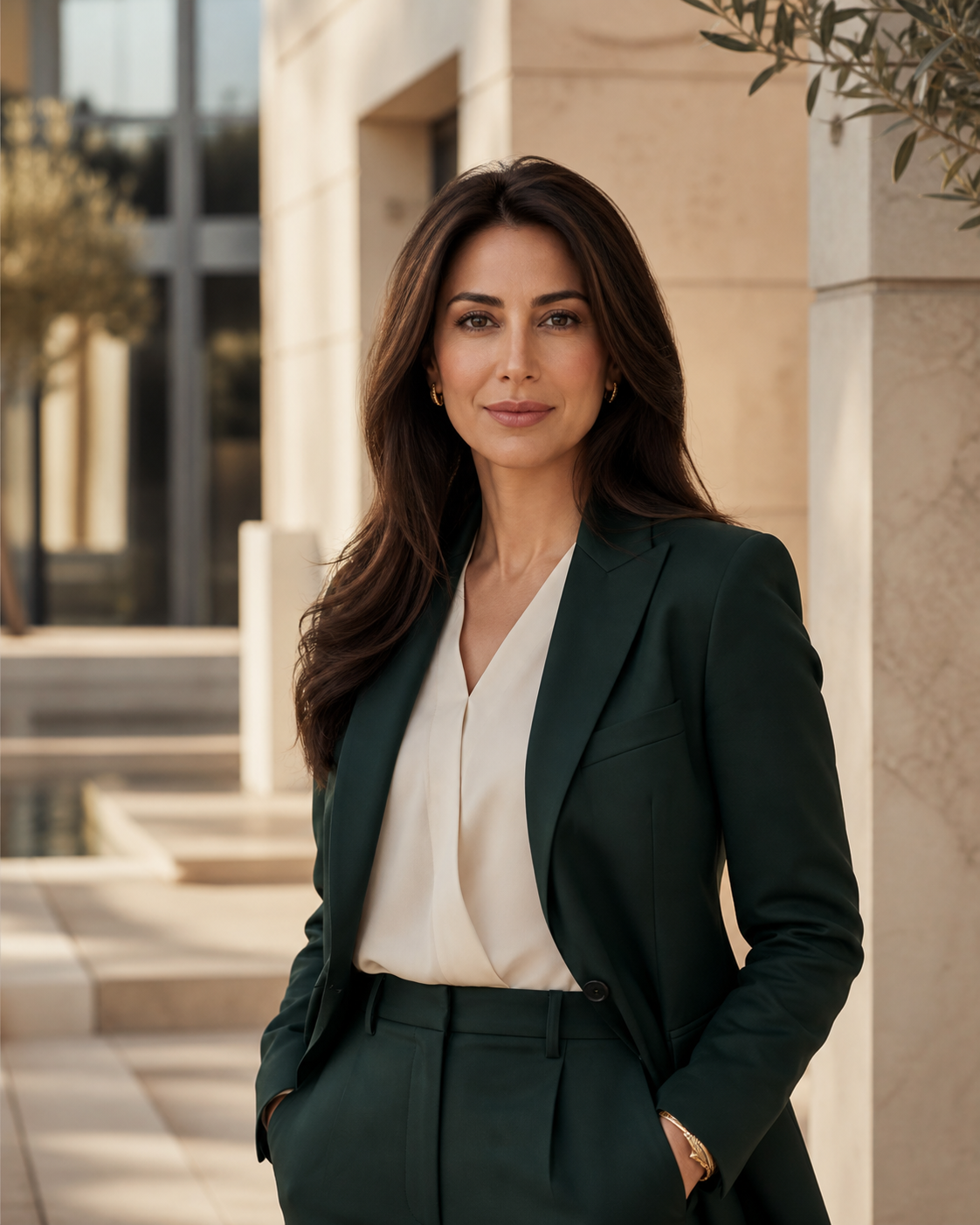 Fictional demo property advisor Aria Sterling